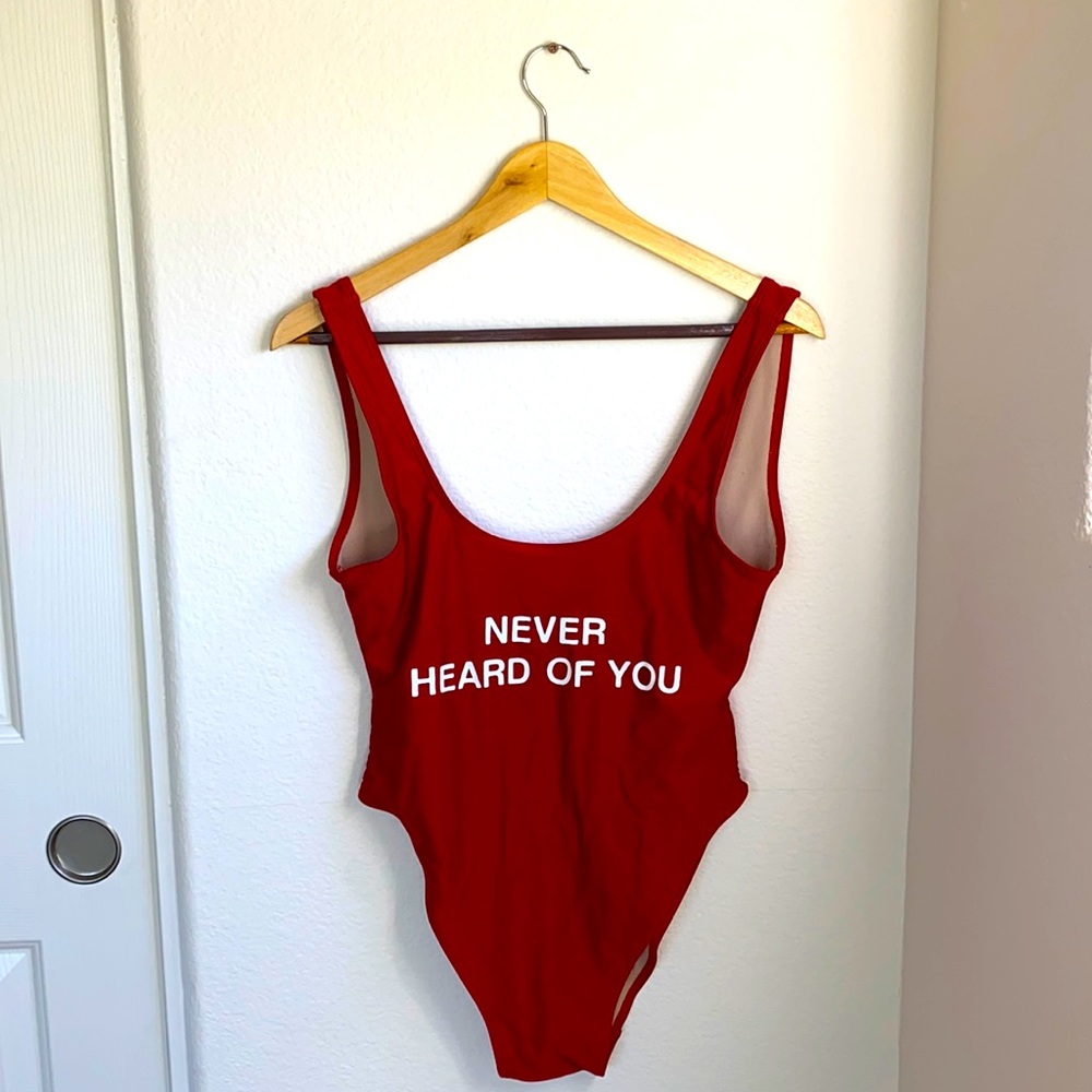 Private Party Swimsuit NEVER HEARD OF YOU
